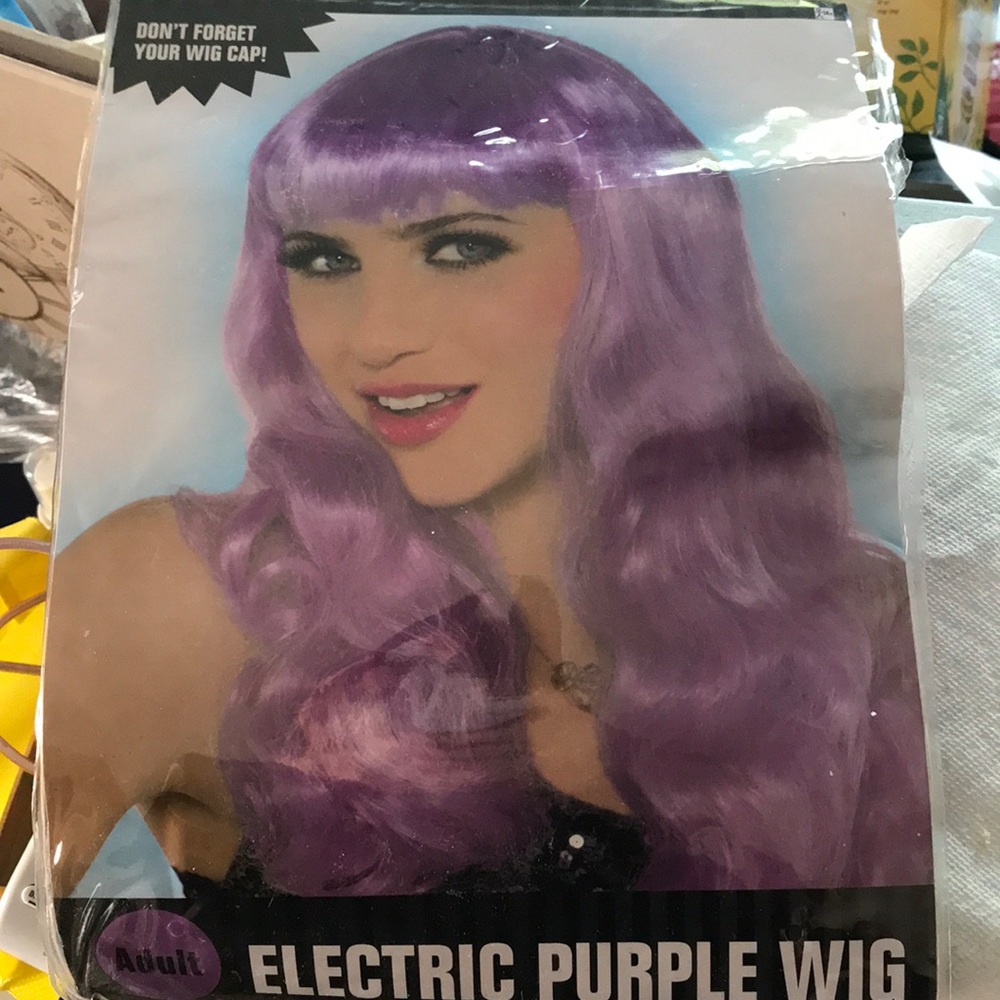 Adult Electric Purple Wig!